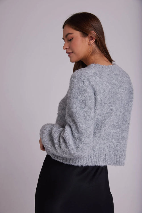 Long Sleeve Crew Sweater - Heather Stone