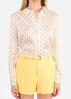 Crosby Silk Blouse ~ Pin Dot