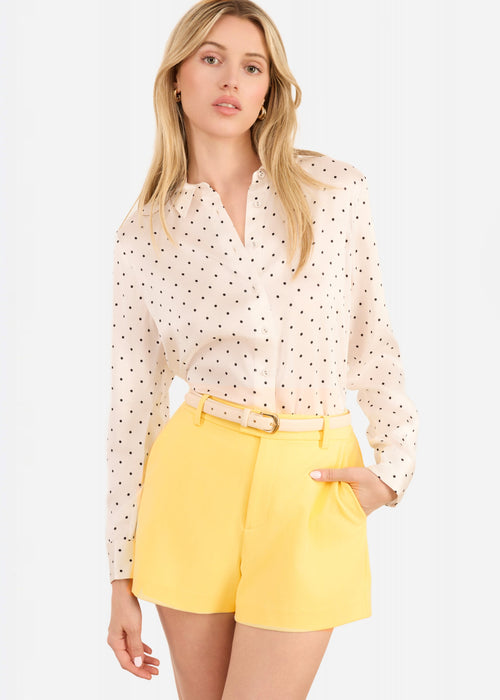 Crosby Silk Blouse ~ Pin Dot