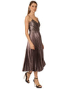 Indie Dress ~ Silver Metallic Pleating