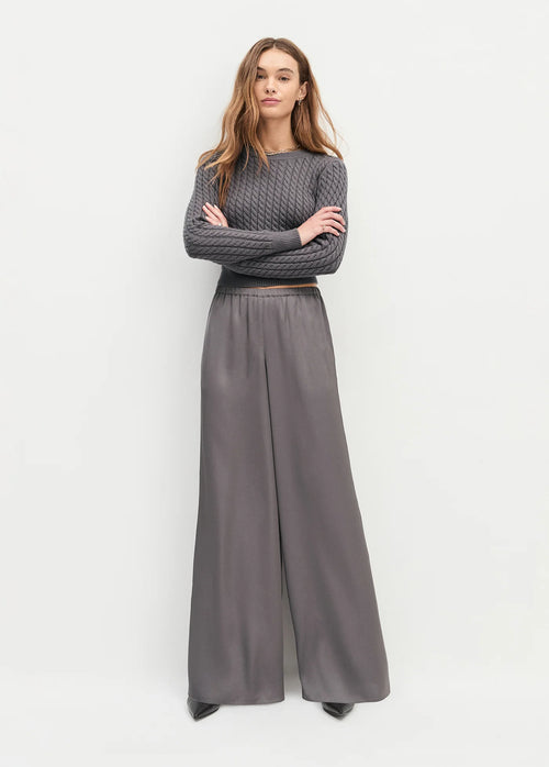 Effortless Wide Leg Pant ~ Grey Shadow