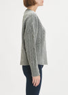 Oversized Cable Sweater ~ Smoke Grey
