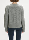 Oversized Cable Sweater ~ Smoke Grey