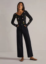 The Mischa Super High Rise Wide Leg Ankle ~ Licorice