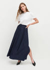 Gabby Skirt ~ Navy Pinstripe