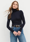 Amelia Long Sleeve Top ~ Navy