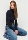 Amelia Long Sleeve Top ~ Navy