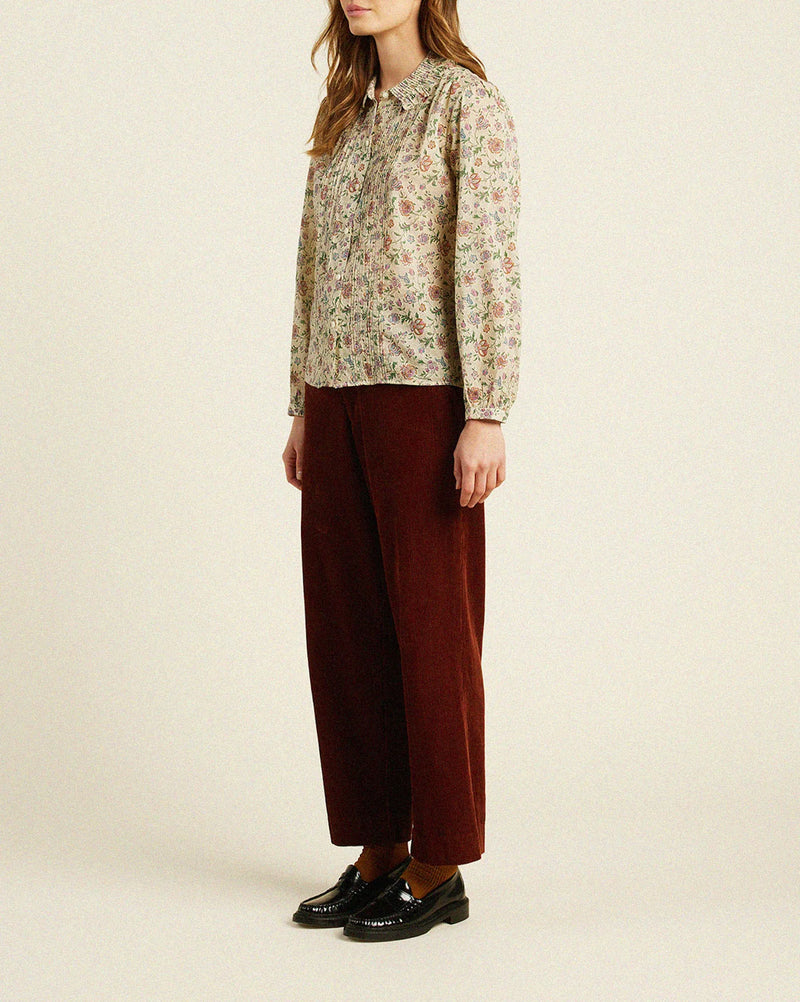 Alise Blouse ~ Herbarium Print