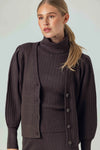 Cable Lavinia Cardigan ~ Chocolate