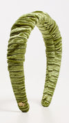 Velvet Kelly Headband ~ Chartreuse