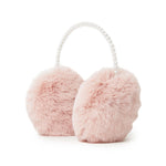 Faux Fur Pearl Earmuffs ~ Blush