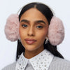 Faux Fur Pearl Earmuffs ~ Blush