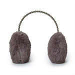 Faux Fur Pearl Earmuffs ~ Charcoal