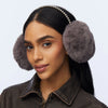 Faux Fur Pearl Earmuffs ~ Charcoal