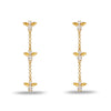 Crystal Honeybee Linear Earrings