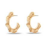 Ruffle Raffia Hoops