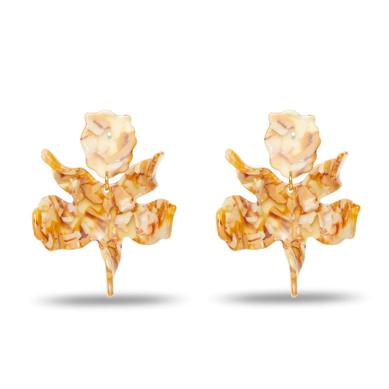 Dandelion Paper Lily Earrings