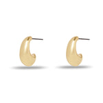 Gold Dome Mini Hoop Earrings