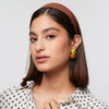 Lime Berry Star Flower Hinge Earrings