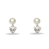 Pearl Geo Crystal Drop Earrings