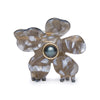 Lily Claw Clip ~ Abalone