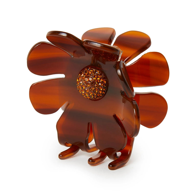 Sunflower Claw Clip ~ Rust