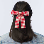 Gingham Antoinette Bow Barrette