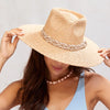 Braided Rope Straw Hat ~ Natural