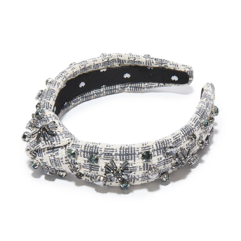 Crystal Snowflake Slim Knotted Headband