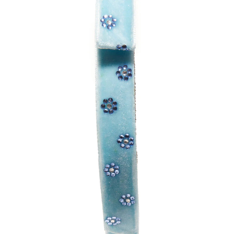 Lake Blue Bardot Slim Ribbon Headband