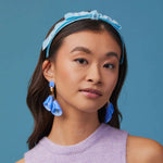 Lake Blue Bardot Slim Ribbon Headband