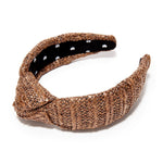 Raffia Knotted Headband ~ Chocolate