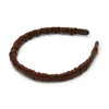 Espresso Jessie Faux Leather Headband