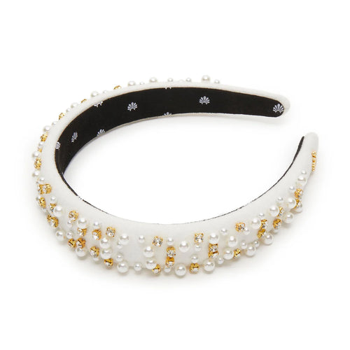 Charlotte Pearl Sprinkle Headband ~ Ivory