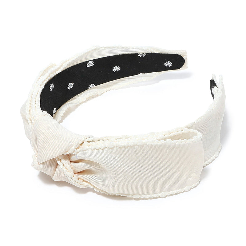Sheer Shirley Headband ~ Ivory – Chic Streets display picture 1