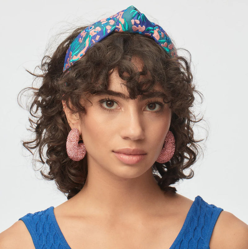 Sea Reef Embroidered Knotted Headband Streets Chic –