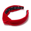 Velvet Knotted Headband ~ Red