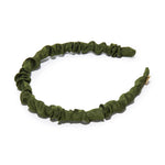 Jessie Silk Headband ~ Pine Green