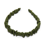 Jessie Silk Headband ~ Pine Green