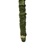 Jessie Silk Headband ~ Pine Green