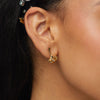 Ruffled Lily Stud Earrings ~ Gold