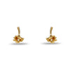 Ruffled Lily Stud Earrings ~ Gold