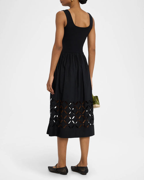 Nadya Cutout Midi Dress ~ Black