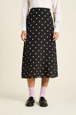 Demi Skirt ~ Black Polka Dots