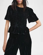 Rosie Top ~ Black Velvet