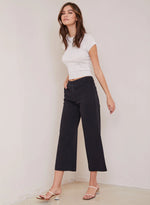 Sage Wide Leg Crop ~ Black