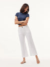 Sage Wide Leg Crop ~ White