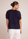 Short Sleeve Raglan Pullover - Navy