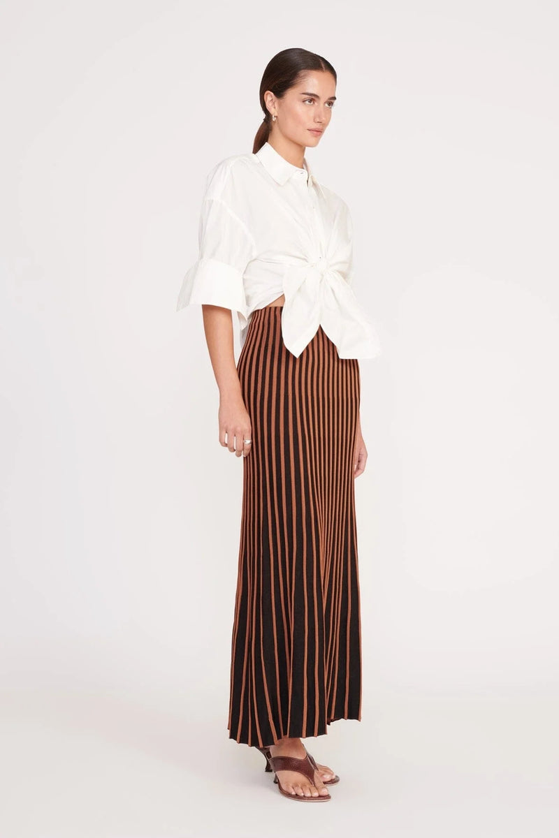 Aleida Skirt ~ Tan / Black