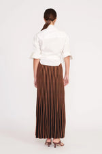 Aleida Skirt ~ Tan / Black